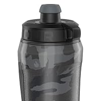 Under Armour 28oz Playmaker Squeeze Insulated 2 - Sports Water Jug, Leak Resistant for Baseball, Football & More, Black Steel Camo — image 6