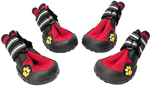 BINGPET Dog Booties Waterproof Doggie Boots Non Slip Shoes for Dogs