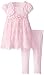 Nannette Baby Girls' Knit Bodice Dress with Chiffon Overlay Skirt
