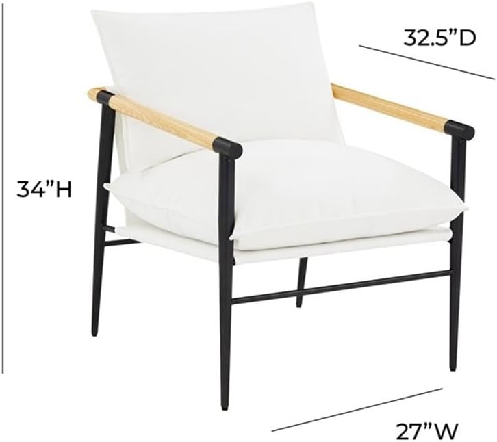 Cali Pearl Performance Fabric Accent Chair