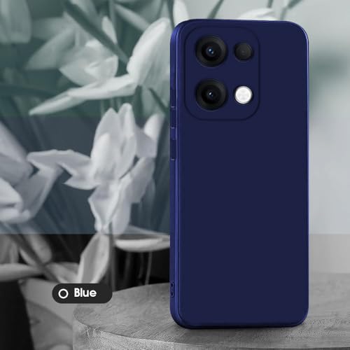 Image of Back Cover for Oppo Reno13 5G | Full Camera Protection | Premium Liquid Silicon Case | Flexible Bumper Case for Oppo Reno13 5G (Dark Blue)