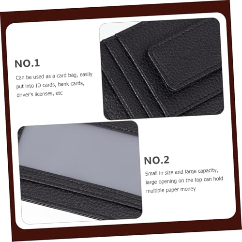 KESYOO Men's PU Leather Cards Bag with Buckle Portable Compact Wallet for Organized Card Storage for Cash Id and Change3
