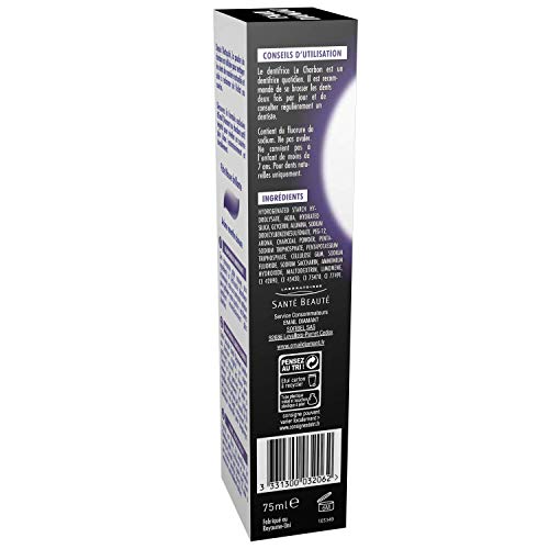 Email Diamant - Kohle Zahnpasta - Sofortige & langanhaltende Weißheit - Tägliche Anwendung - 75 ml - 4 Stück – Ansicht 5