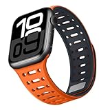 【Installation Facile & Réglable】Ce bracelet de montre à lien magnétique avec plusieurs petits trous étroitement espacés, ce qui le rend incroyablement facile à installer et à régler. L'adaptateur métallique robuste s'insère parfaitement dans le trou et tient à plat, il peut empêcher efficacement le bracelet de l'iWatch de tomber et de se détacher.