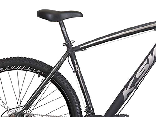 Bicicleta Aro 29 KSW XLT 21v Freio a Disco Preto com Prata 21
