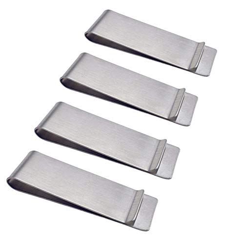 Stainless Steel Money Clip, Classic Cash Holder Money Clip Credit Card Holder(Silver)