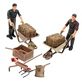 Ferme miniature – ces mini-fermes miniatures peuvent servir de décoration pour un mini-jardin, une mini-ferme, un accessoire pour un micro-paysage, etc., jouets de ferme pour les tout-petits