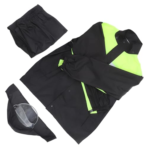 COOLHIYA Traje De Lluvia Para Motocicleta Chaqueta Para Hombre y Pantalones Impermeables Para Exteriores y Protección