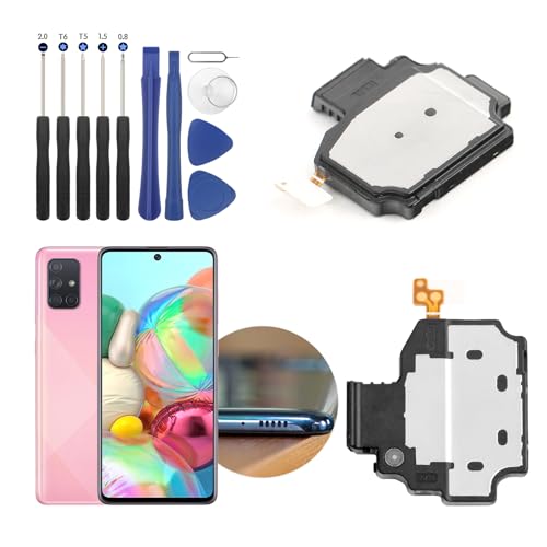 RongZy Lautsprecher kompatibel mit Samsung Galaxy A71 4G SM-A715F Speaker Buzzer Ringer mit Werkzeuge