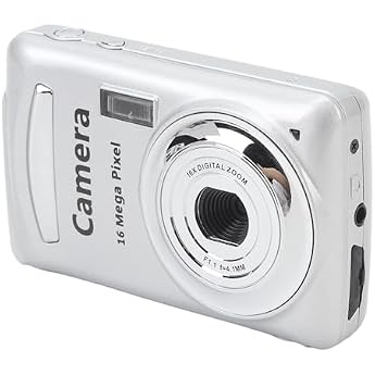 Digital Camera, Portable FHD 1080P 16MP Camera with 2.4" Screen, 16X Digital Zoom, Auto Focus Stabilization, Vlogging Camera 