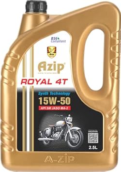 Rai Lubricants_Azip Lubricants.Royal 4T 15W-50 2.5L_Pack of 2