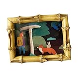 KJHZCE Marco de fotos de resina de lujo for colgar en la pared, escritorio, dibujos animados, for fiestas, pasillos, oficinas, salas de estar, regalos de 6 pulgadas(7inch)