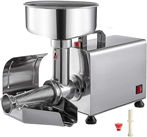 Commercial Tomato Grinder, 370W Electric Tomato Strainer, 90-160kg/h Stainless Steel Tomato Press, Automatic Tomato Strainer, Fruit Press
