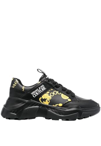 VERSACE JEANS Zapatillas Moda 75YA3SC2, Negro , 42 EU