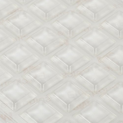 Preisvergleich Produktbild Shintop Möbel-Stoßfänger 80 Stück, transparent, selbstklebend, Oberflächenschutz für Wand und Holzboden (quadratisch)