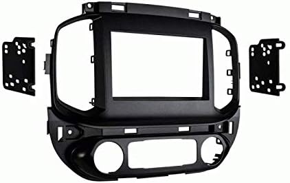 Double Din Install Car Stereo Dash Kit for a Aftermarket Radio Fits 2015-2018 Chevy Colorado Trim Bezel is Painted Gunmetal Gray