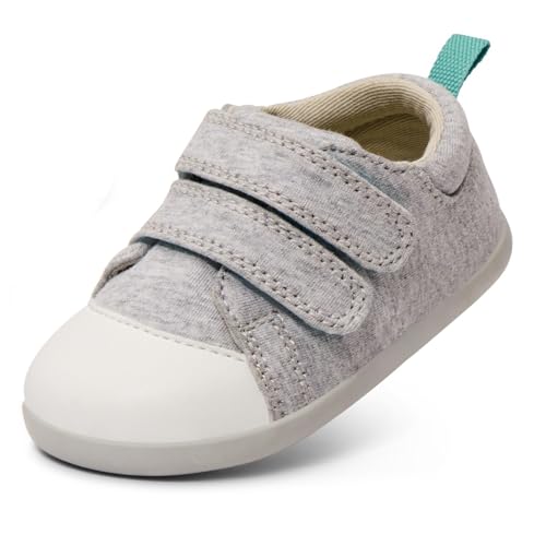 Ten Little Baby Walker Shoes, Size 4.5, Heather Gray