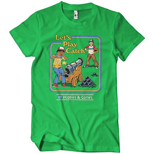 T-Shirt Let's Play Catch Steven Rhodes avec finitions soignées et graphisme rétro premium