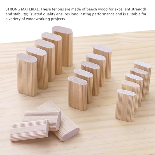ViaGasaFamido 100 Pack 5x19x30mm Beechwood Lose TaNo Domino Lose Tenon Tischlerei für Möbelschrank