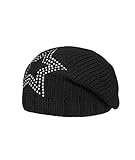  Döll Mädchen Bohomütze Strick Mütze, Schwarz (Caviar 1010), 51