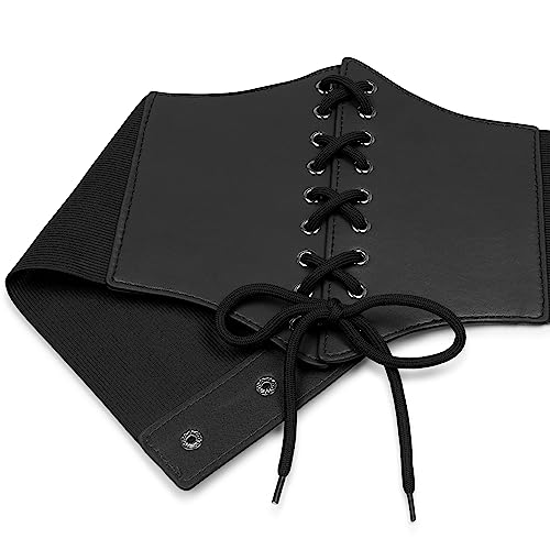 BlackButterfly Elastic Halloween Cosplay Costume Waist Tie-Up Waspie Corset Belt3