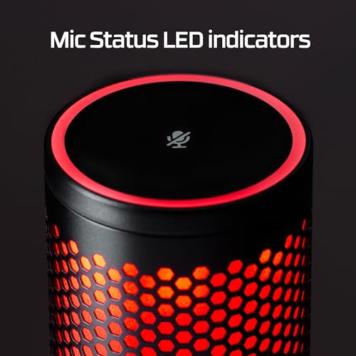 Image of HyperX QuadCast 2-USB Microphone for Gaming,Streaming and Podcasting,On-Board Controls, LED Lighting, Removable Shock Mount and Built-in Arm /Stand Mount,PC,Mac,PS5,PS4,USB-C-Frost [AN1D9AA]