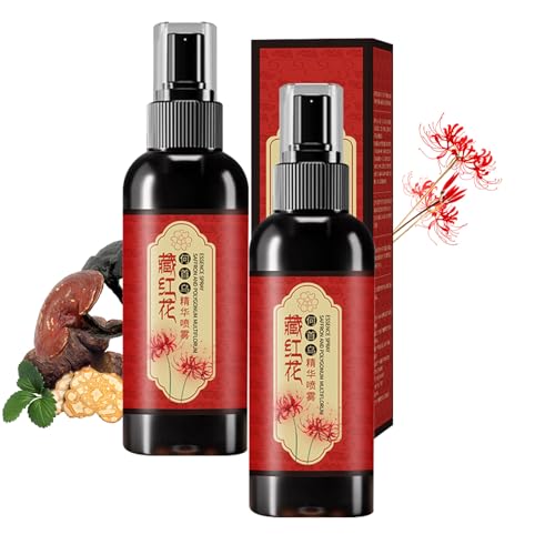 LustraBloom 2pcs Saffron Hair Spray, Saffron Hairs Blackening Spray, Saffron