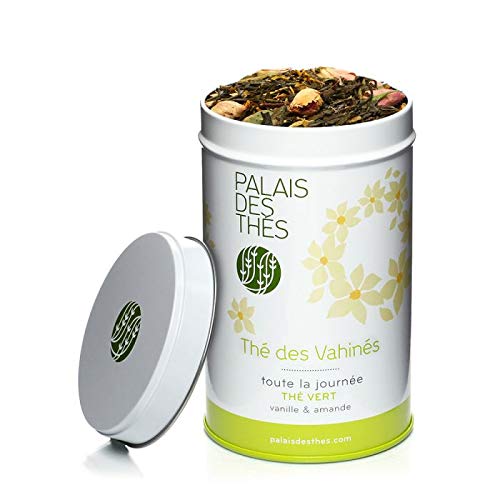 Palais des Thés, THÉ DES VAHINÉS, Thé Vert parfumé, Désaltérant, Mélange Floral et Gourmand, Boîte métal 100g Cover