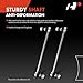 A-Premium 2 x Front Sway Bar Links Stabilizer Bar Links, Compatible with Mercedes-Benz C230 08-09, C250 10-15, C300 08-11, C350 & C63 AMG 08-15, E350 10-14, E400 15-18, E550 10-17
