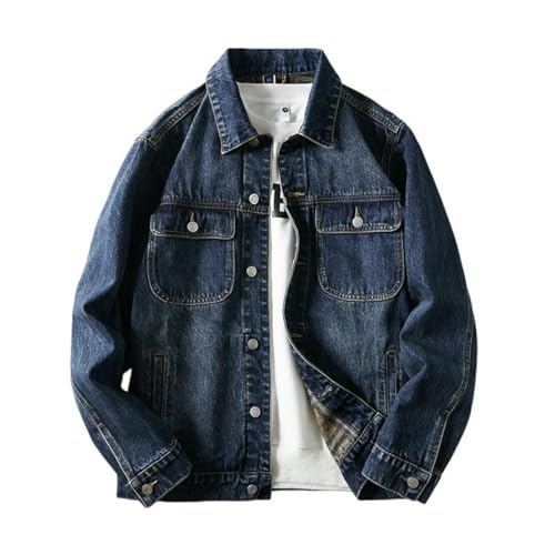 Veste en denim pour homme pour rester au chaud en automne hiver avec un style casual