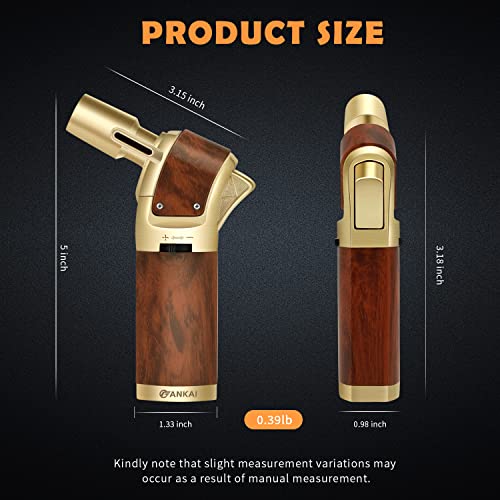 Fankai Torch Lighter,Cigar Lighter With Cigar Punch Set,Lighters For Smoking,Cooking Torch With Safe Lock,Refillable Kitchen Torch Lighter For Cooking,Bbq,Crème Brulee,Baking,Welding,Resin #TOP5