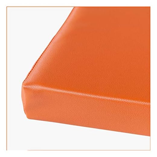 ZSFBIAO Trädgårdsbänk sittdyna sittdyna utomhus trädgård kudde rektangel bänk säte mjuk dyna matta för uteplats möbler kök eller matsal bänk inomhus - orange 80 × 30 × 5 cm
