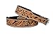 Affilare Leather Dog Collar Western Style Heavy Duty Hand Tooled Adjustable Padded Soft for Puppies and Big Dogs 10AB104-M