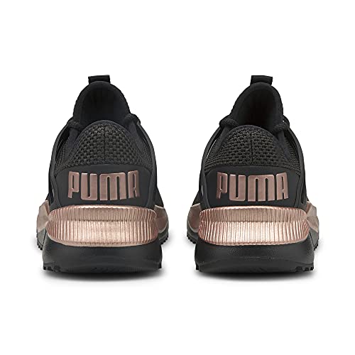 Image of PUMA Women's Pacer Future Sneaker, Black-Rose Gold, 8.5