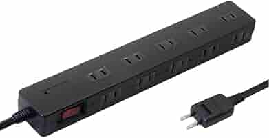 Amazon.co.jp: スタイルド 雷ガード ブレーカー付 10個口 電源