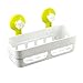 Ruilogod ABS Plastikowa łazienka Prysznicowe Akcesoria Półka Biała Żółta Zielona