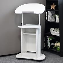 Adjustable Height Portable Podium Stand for Church, Classroom, Lecture, and Conference Presentations