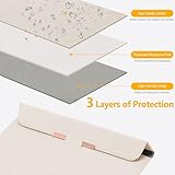 HYZUO 15-16 Inch Laptop Sleeve Case with Stand for MacBook Pro 16 M4/M3/M2/M1 2025-2019, MacBook Pro 15 2015-2012, XPS 15, Samsung Galaxy Book Flex/Pro 15, Beige(Smiley) - Image 4