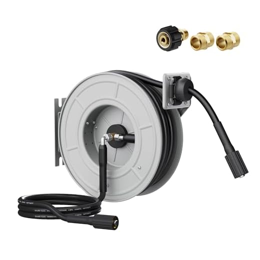 Giraffe Tools 60ft Pressure Washer Hose Reel