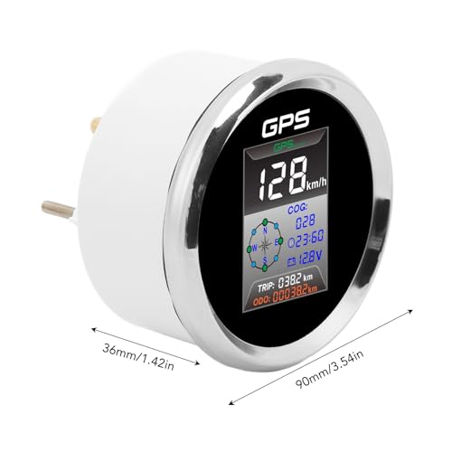Velocímetro GPS, Odômetro de Carro 85mm KNOTS MPH KMH 9 a 32V Antiembaçante para Motocicleta para Ma