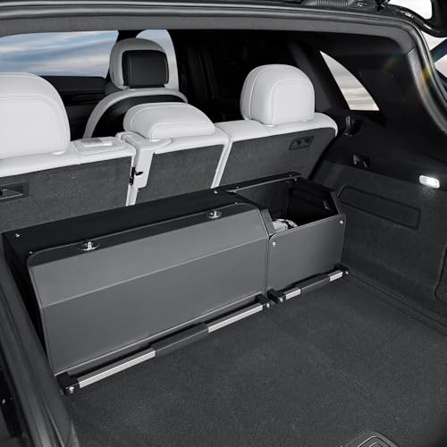 Organiseur de coffre de voiture anti-désordre de 92 cm avec couvercle protecteur - 2
