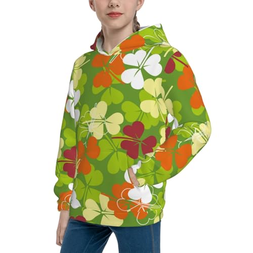 St. Patrick's Day3 Kid Hoodies Boys Sweatshirts Girls Pullover with Pocket2
