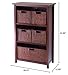 Milan 6-Pc Cabinet/Shelf and Baskets; Shelf, One Basket, 4 Small Baskets; 3 cartons