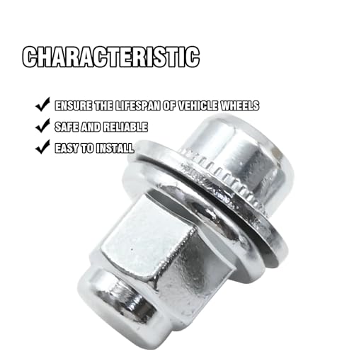 JUUDDENPARTS 20Pcs Carbon Steel Wheel Nuts Set, M12 X 1.5 Lug Nuts Replacement for Jaguar XF Series XK Series XKR Series F-Type S-Type X-Type XJ X350 X351 X358 (20) - Image 4