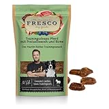 Fresco Martin Rütter Trainingsdrops Pferd mit Preiselbeeren und Birne | 4er Pack | 4 x 150 g | Natürlicher Monoproteinsnack für Hunde | Getreidefreie Rezeptur