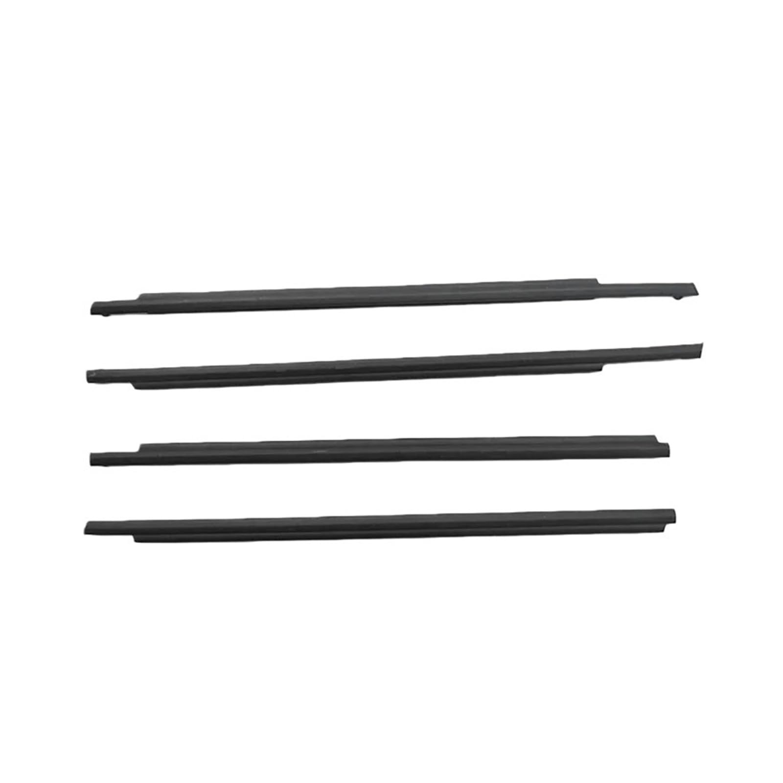 Watjcse One Color 4Pcs/Set Window Outer Weatherstrip Side Door Glass Rubber Belt Moulding Trim Sealing Protector Compatible With Toyota Prius 2004-2009