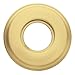 Baldwin 5155 Pair of Estate Rosettes for Privacy Functions, Satin Brass and Brown
