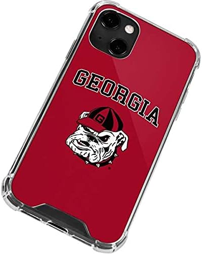 Skinit Clear Phone Case Compatible with iPhone 13 - Officially Licensed University of Georgia Bulldogs Logo Design
