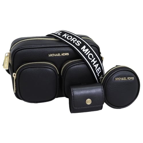 [Michael Kors] [マイケルコース] バッグ レディース ショルダーバッグ アウトレット ブランド レザー ブラック JET SET ITEM MD PKT XBDY W ATTCH 35S5GTTC2L BLACK [並行輸入品]