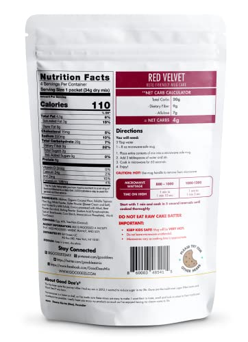 Good Dee's Baking Essentials Bundle: Cream Cheese Frosting Mix, Rainbow Sprinkles, Angel Food Cake Mug Cake Mix, Red Velvet Keto Mug Cakes - Perfect For Keto Treats And Guilt-Free Desserts #TOP3